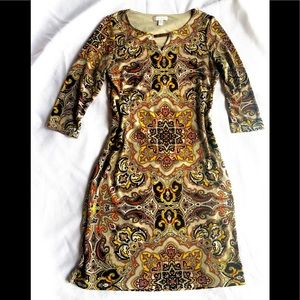 Beautiful paisley midi dress